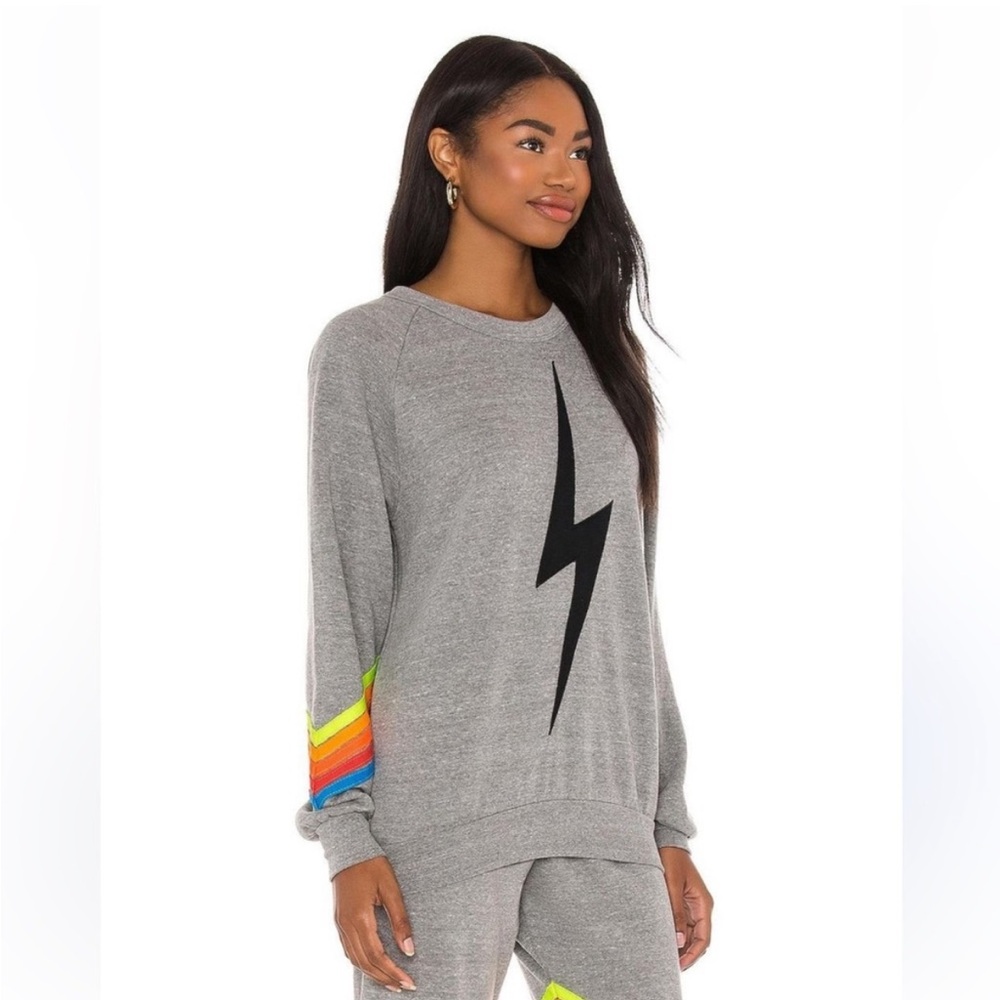 Aviator Nation Bolt Chevron Sweatshirt XS